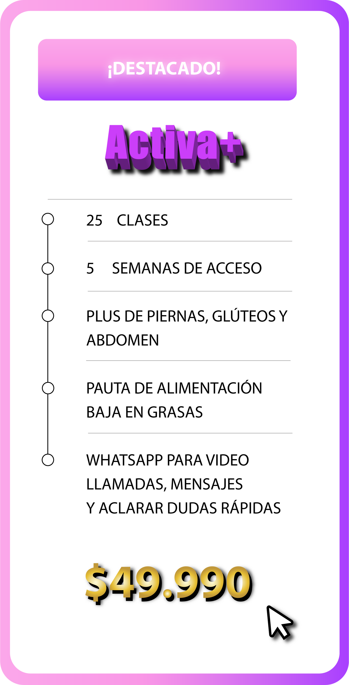 ¡Destacado! Activa+